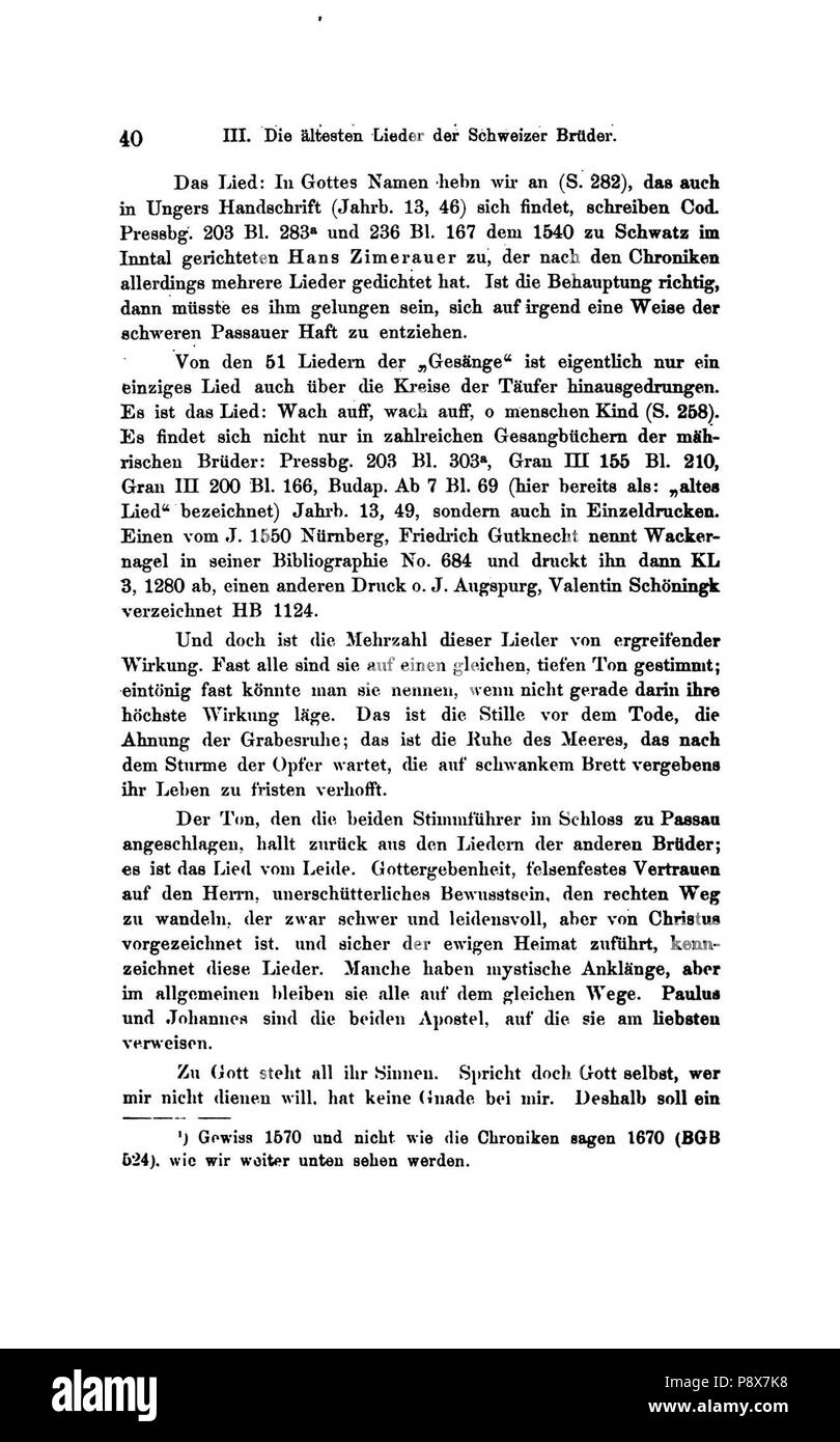 89 De Die Lieder der Wiedertäufer (Wolkan) 062 Foto Stock