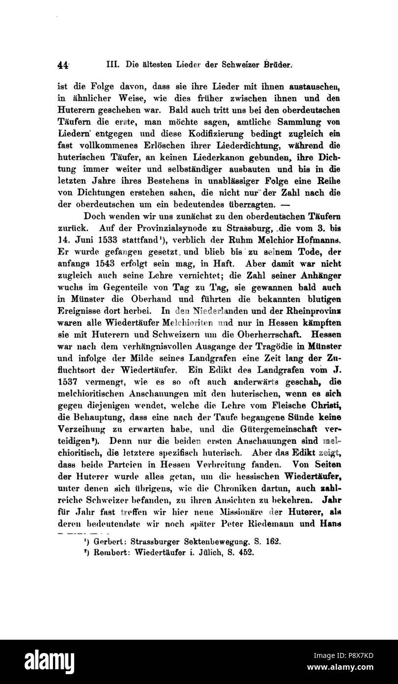 89 De Die Lieder der Wiedertäufer (Wolkan) 066 Foto Stock
