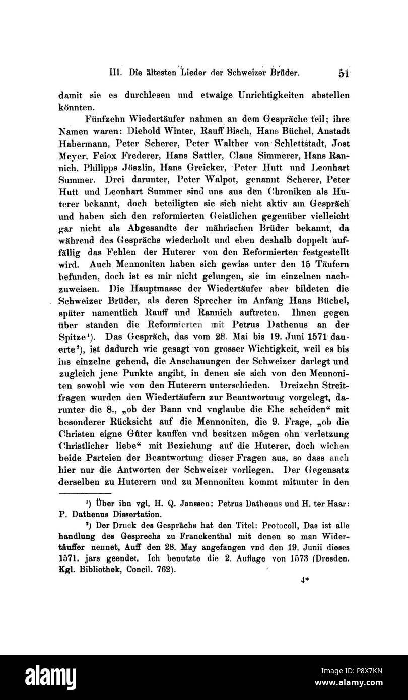 89 De Die Lieder der Wiedertäufer (Wolkan) 073 Foto Stock