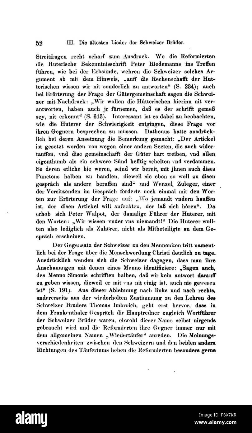 89 De Die Lieder der Wiedertäufer (Wolkan) 074 Foto Stock