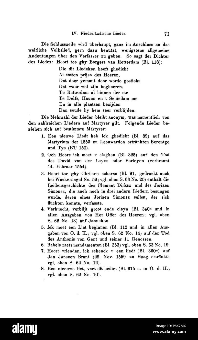 89 De Die Lieder der Wiedertäufer (Wolkan) 093 Foto Stock