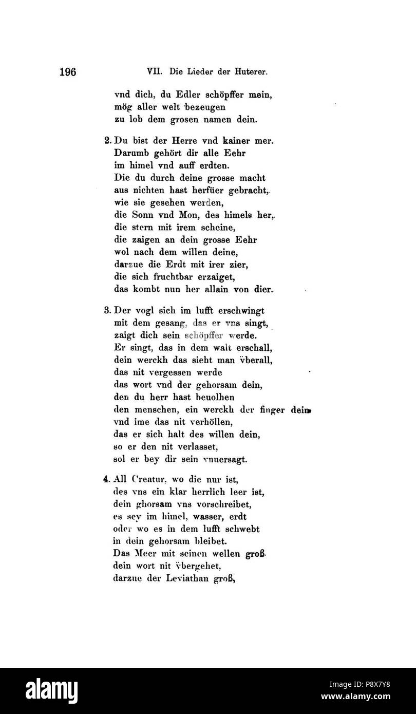 90 De Die Lieder der Wiedertäufer (Wolkan) 218 Foto Stock