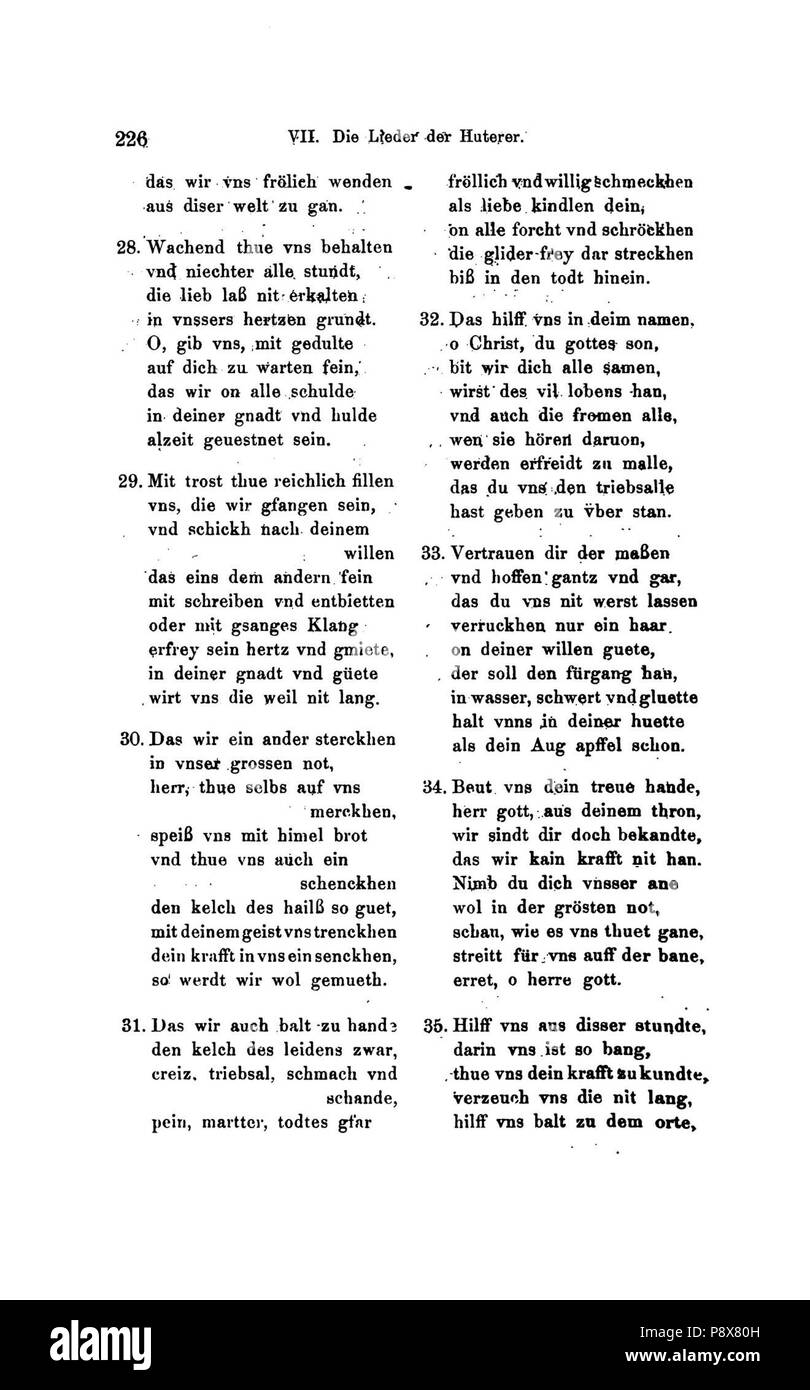 90 De Die Lieder der Wiedertäufer (Wolkan) 248 Foto Stock