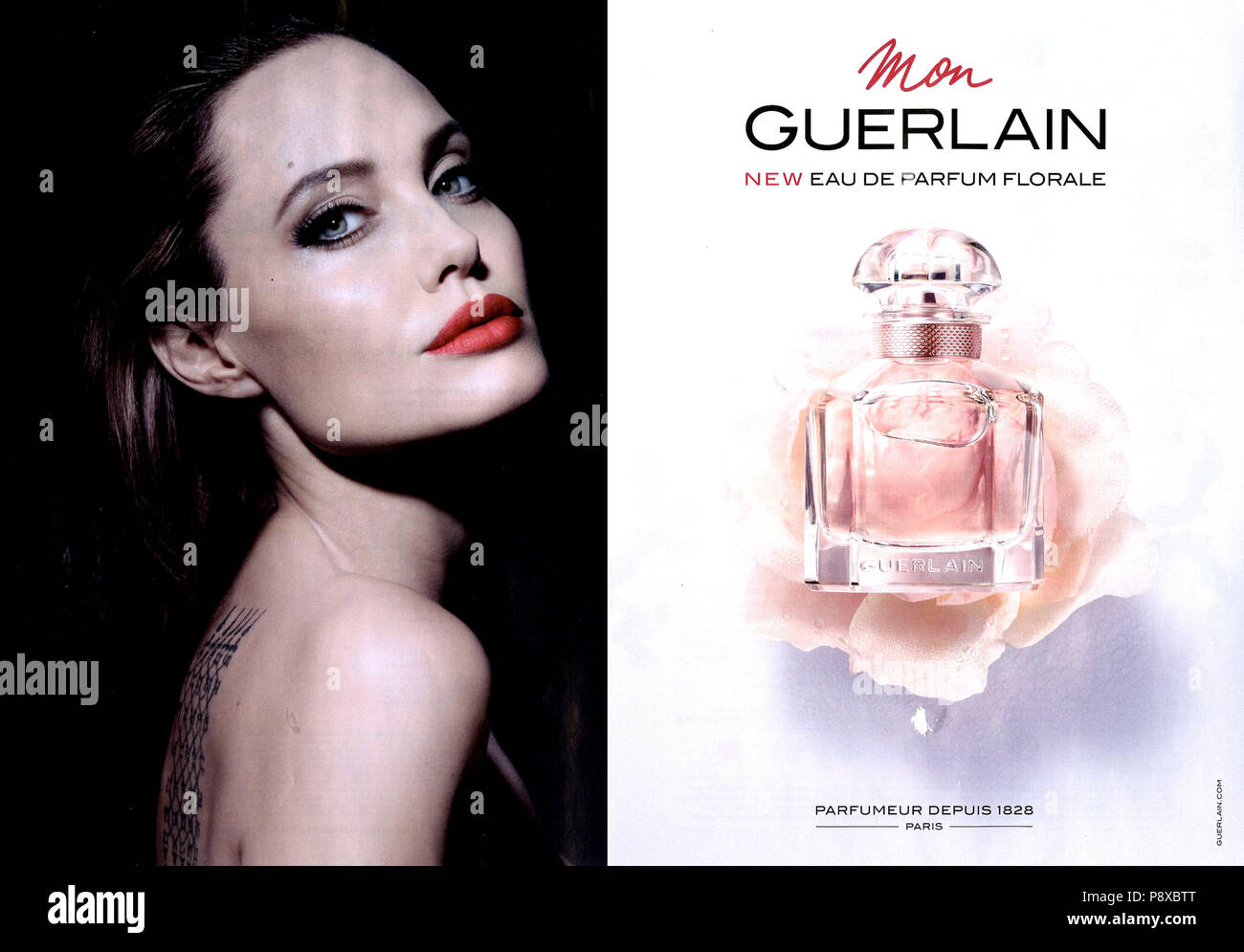 2010S UK Guerlain Magazine annuncio pubblicitario Foto stock - Alamy
