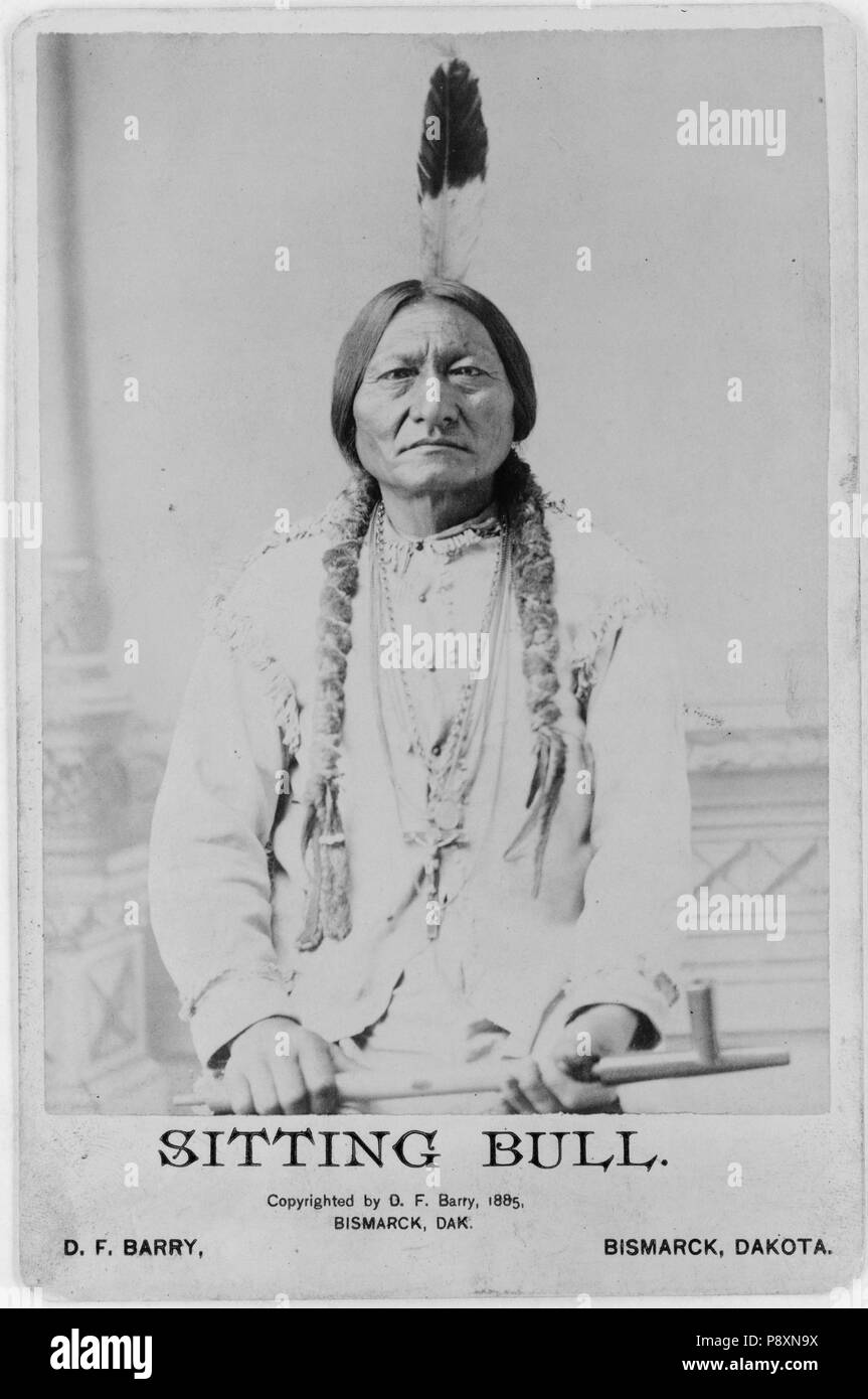 . 522 Sitting Bull 1885 non ritagliato Foto Stock