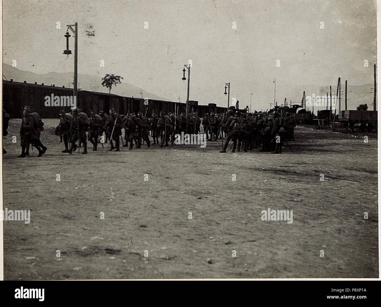 . 271 Einwagonierung von Infanterie in San Michele. (BildID 15583584) Foto Stock