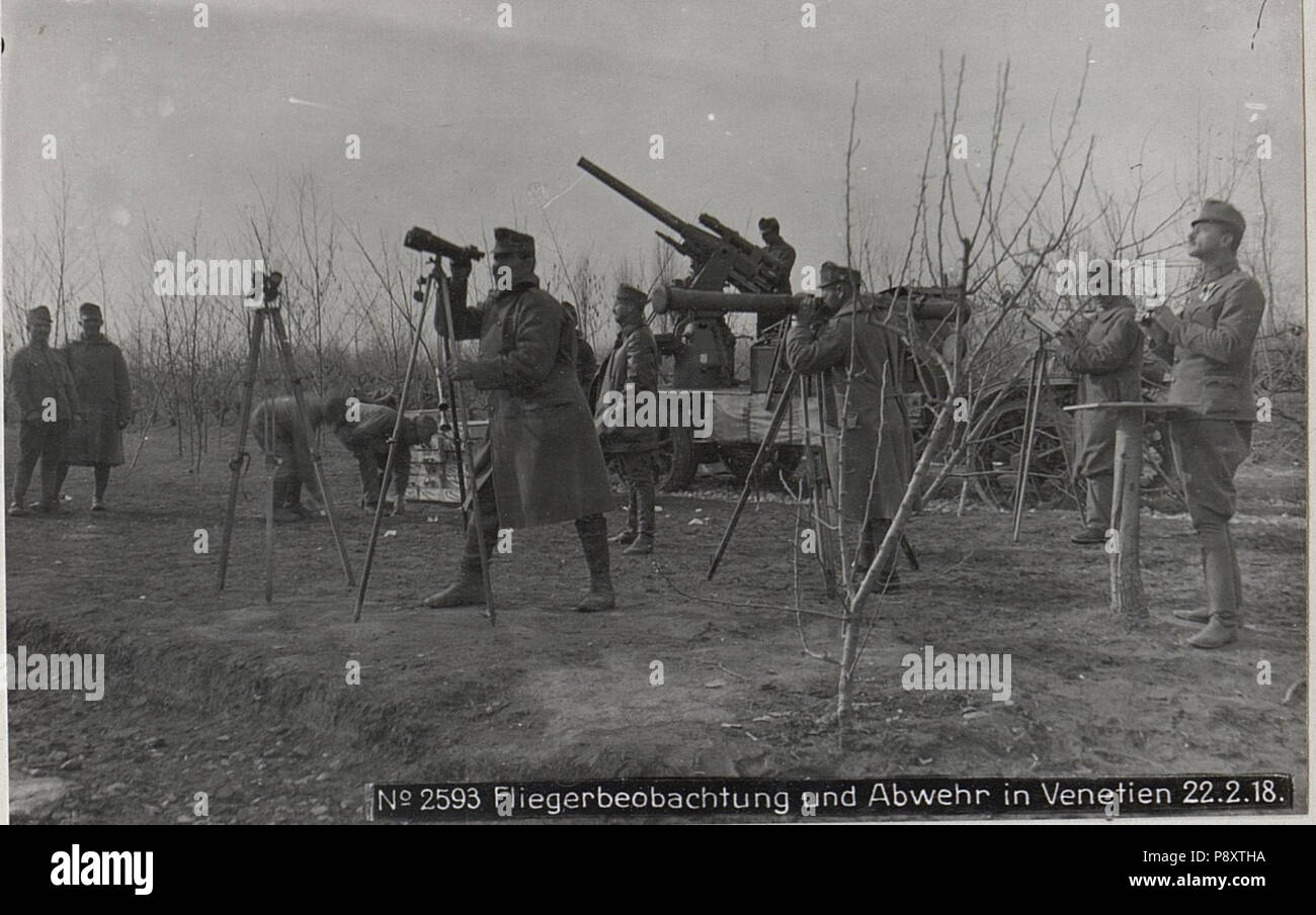 . 287 Fliegerbeobachtung und Abwehr in Veneto 22.2.18. (BildID 15615386) Foto Stock