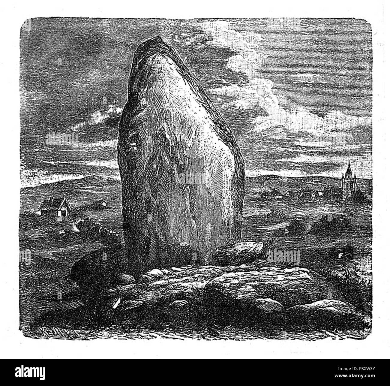 . 85 Croisic menhir Foto Stock