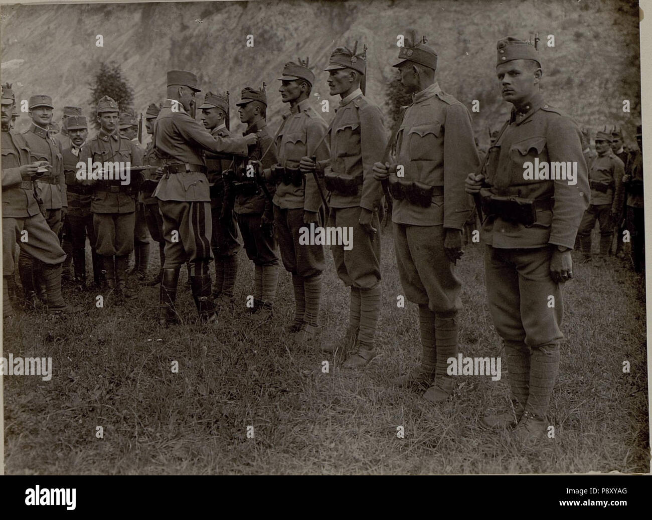 312 GM.v.Greiner dekoriert 20.Jäger. (BildID 15482769) Foto Stock