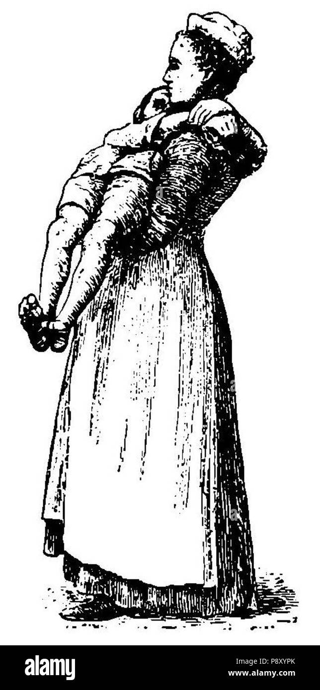 313 Grierson 111c Mujer llevando un niño en brazos Foto Stock