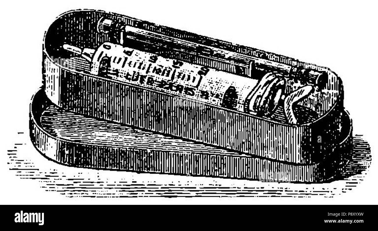 . 314 Grierson 162b Jeringa de Luer Foto Stock