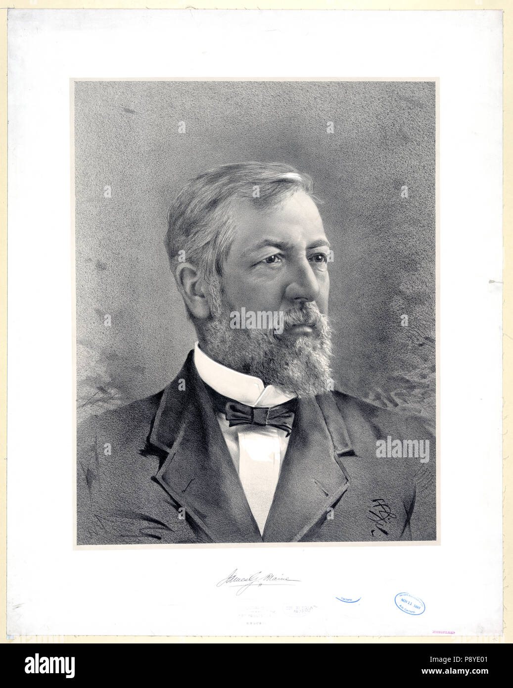 James G. Blaine ca 1884 Foto Stock