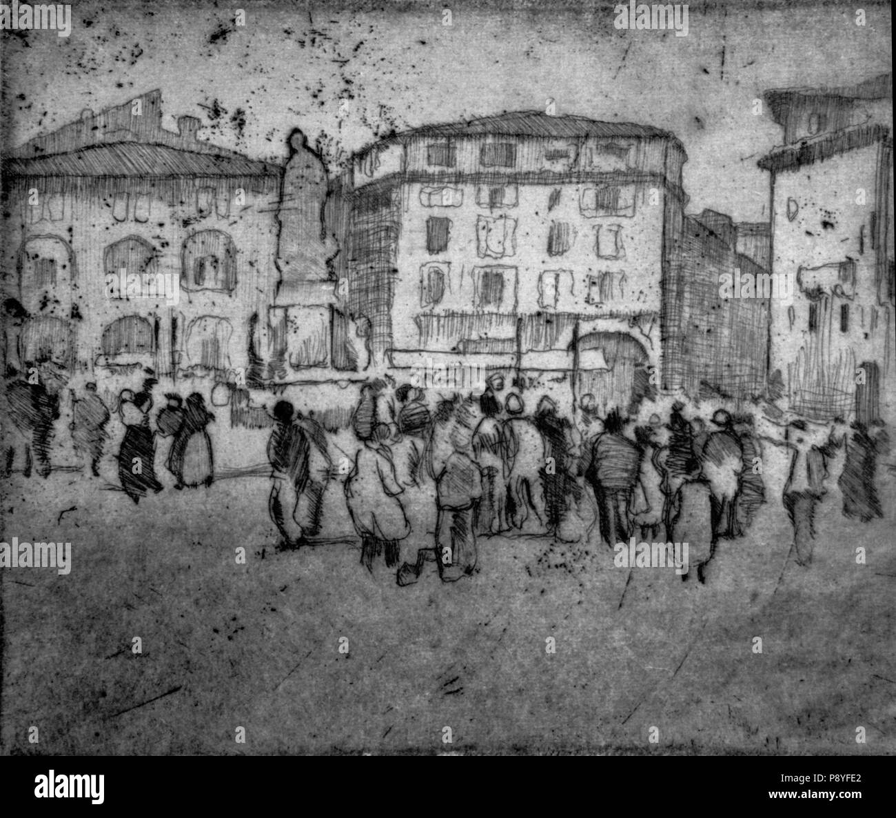 76 Carlo Cainelli - Piccola fiera Foto Stock