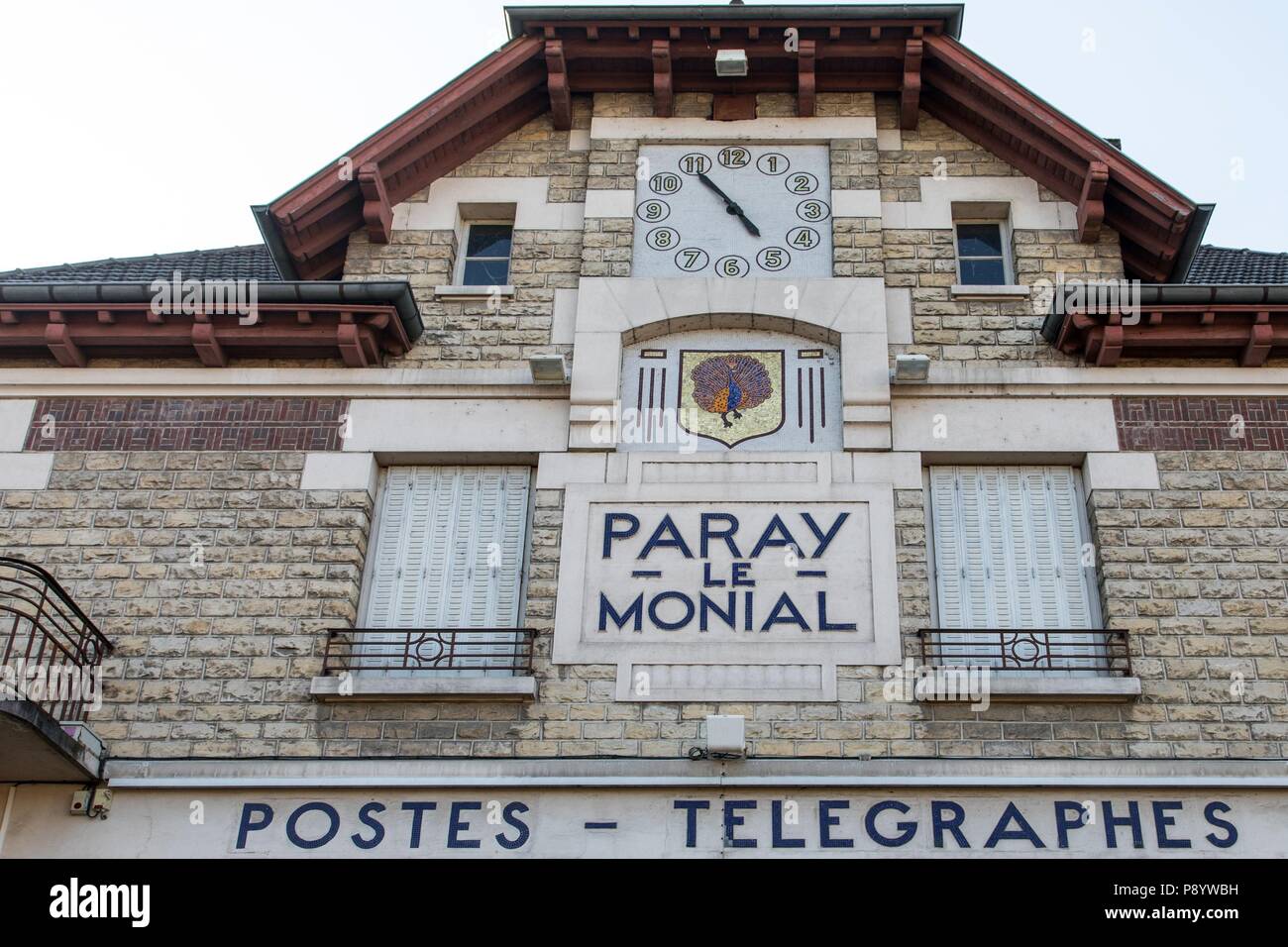 Arte sacra di Paray le Monial, Borgogna, Francia Foto Stock