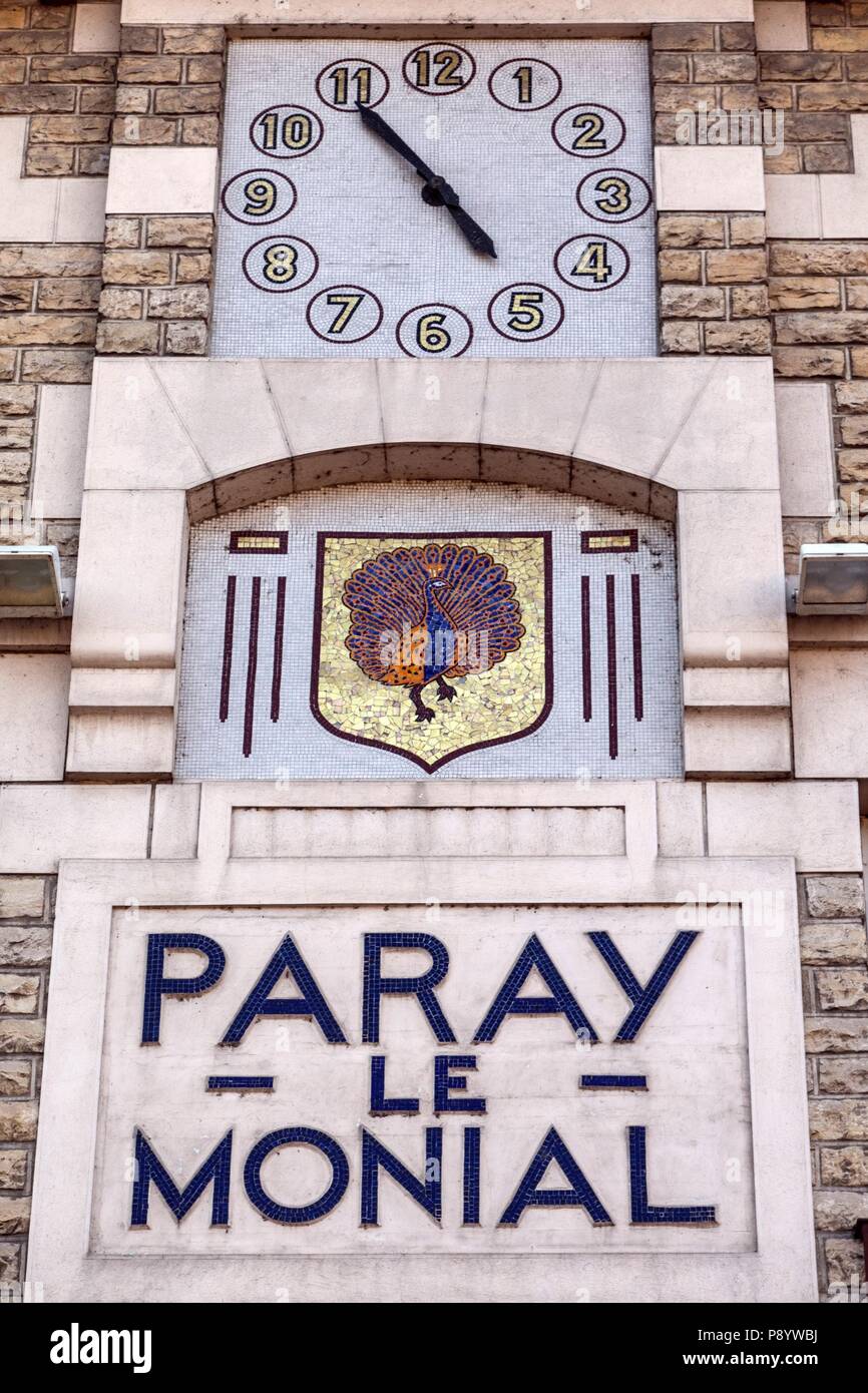 Arte sacra di Paray le Monial, Borgogna, Francia Foto Stock