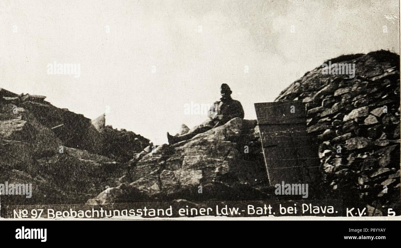55 Beobachtungsstand östlich von Plava am 1.1.1916. (BildID 15594782) Foto Stock