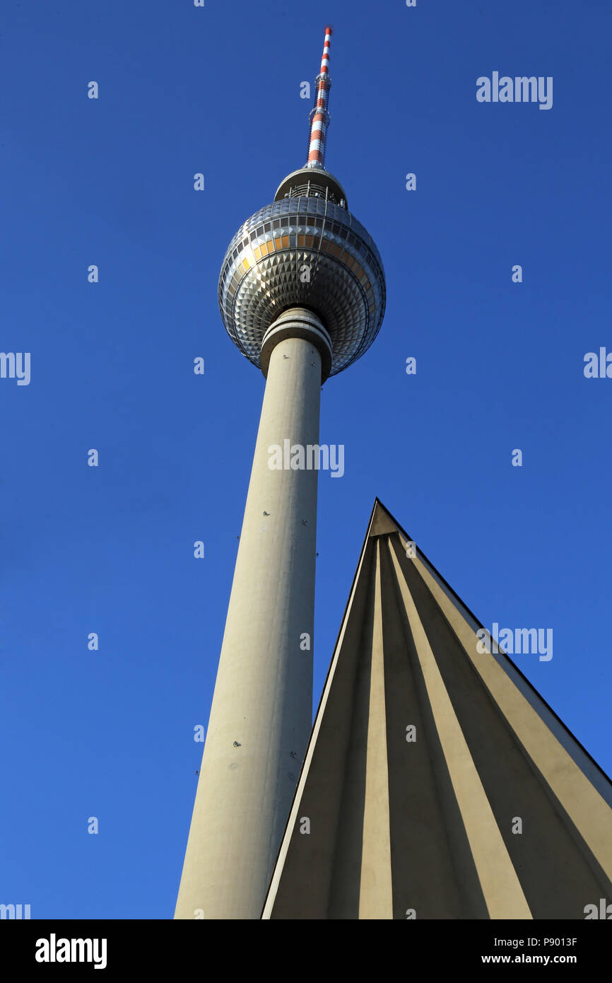 Berlino, Germania, Berlino Torre della TV Foto Stock