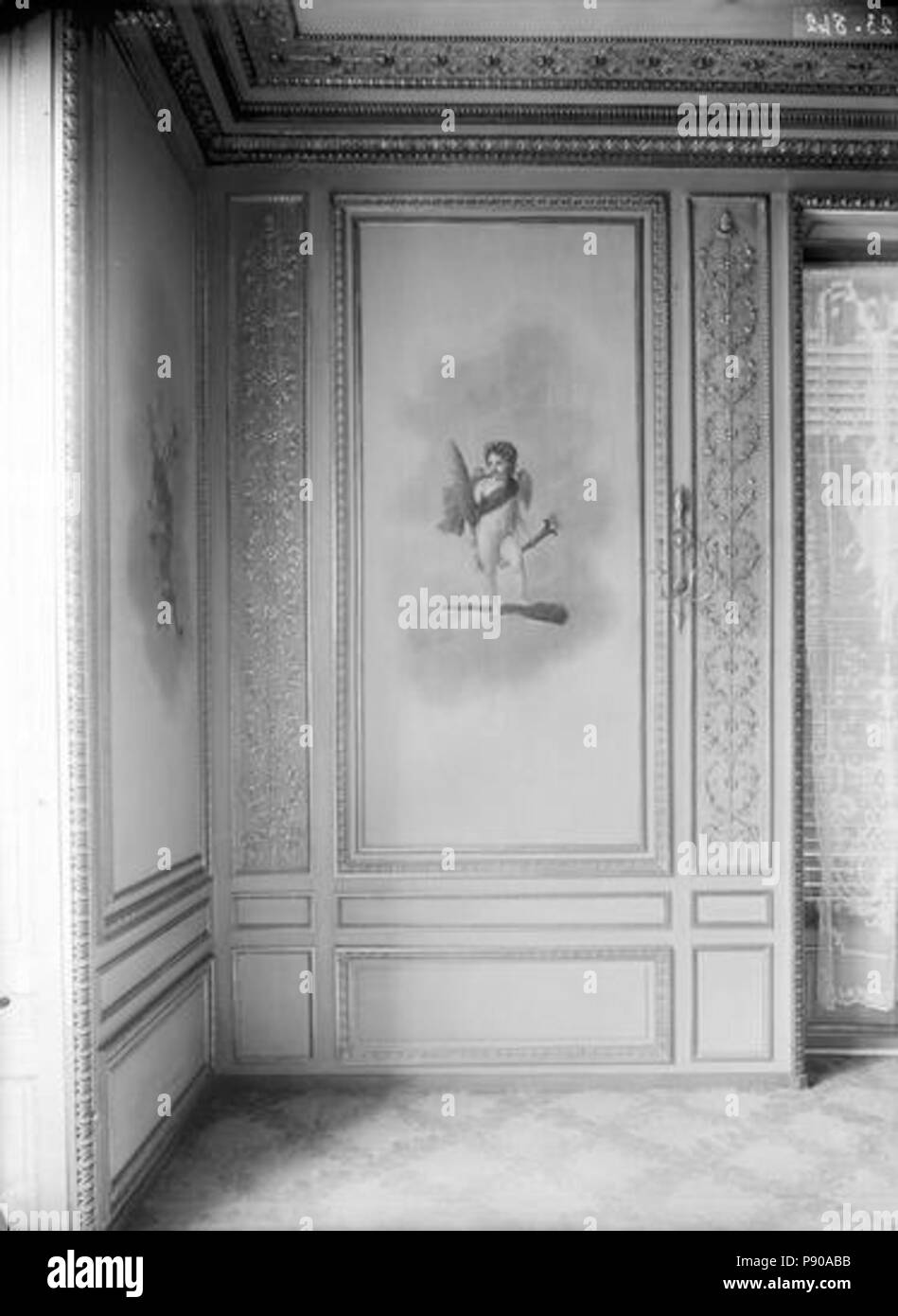 445 Palais de l'Elysée - Salon d'argent, panneaux à l'est - Paris - Médiathèque de l'architecture et du patrimoine - APMH00023842 Foto Stock