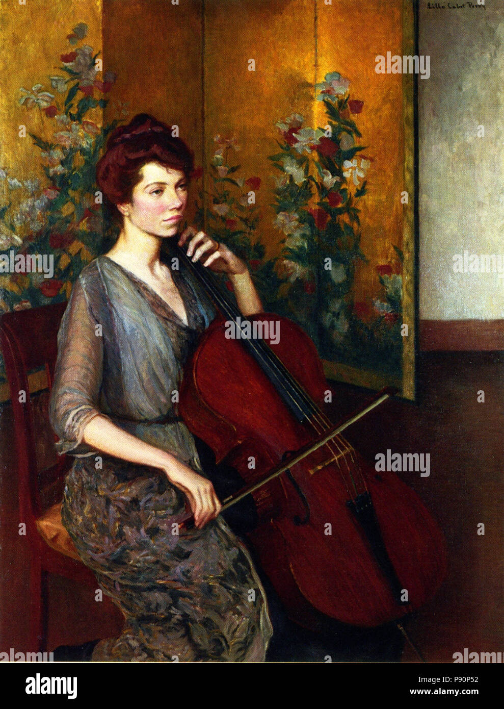 . 403 Lilla Cabot Perry - Il violoncellista Foto Stock