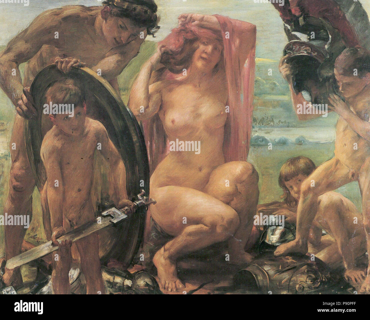 . 405 Lovis Corinth Die Waffen des mars 1910 Foto Stock