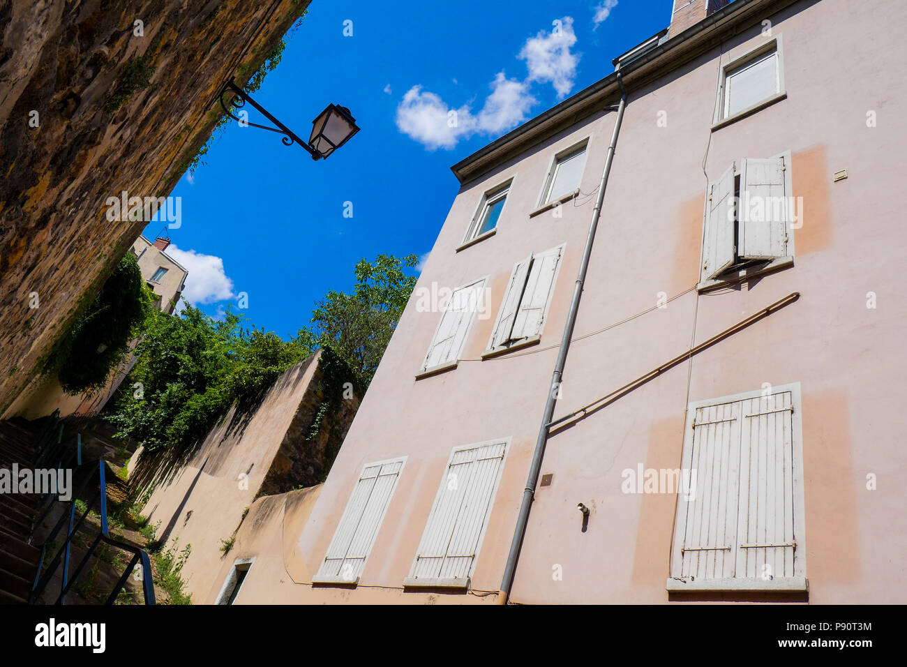 Montée des Epies, Saint-Gearges district, Lione, Francia Foto Stock