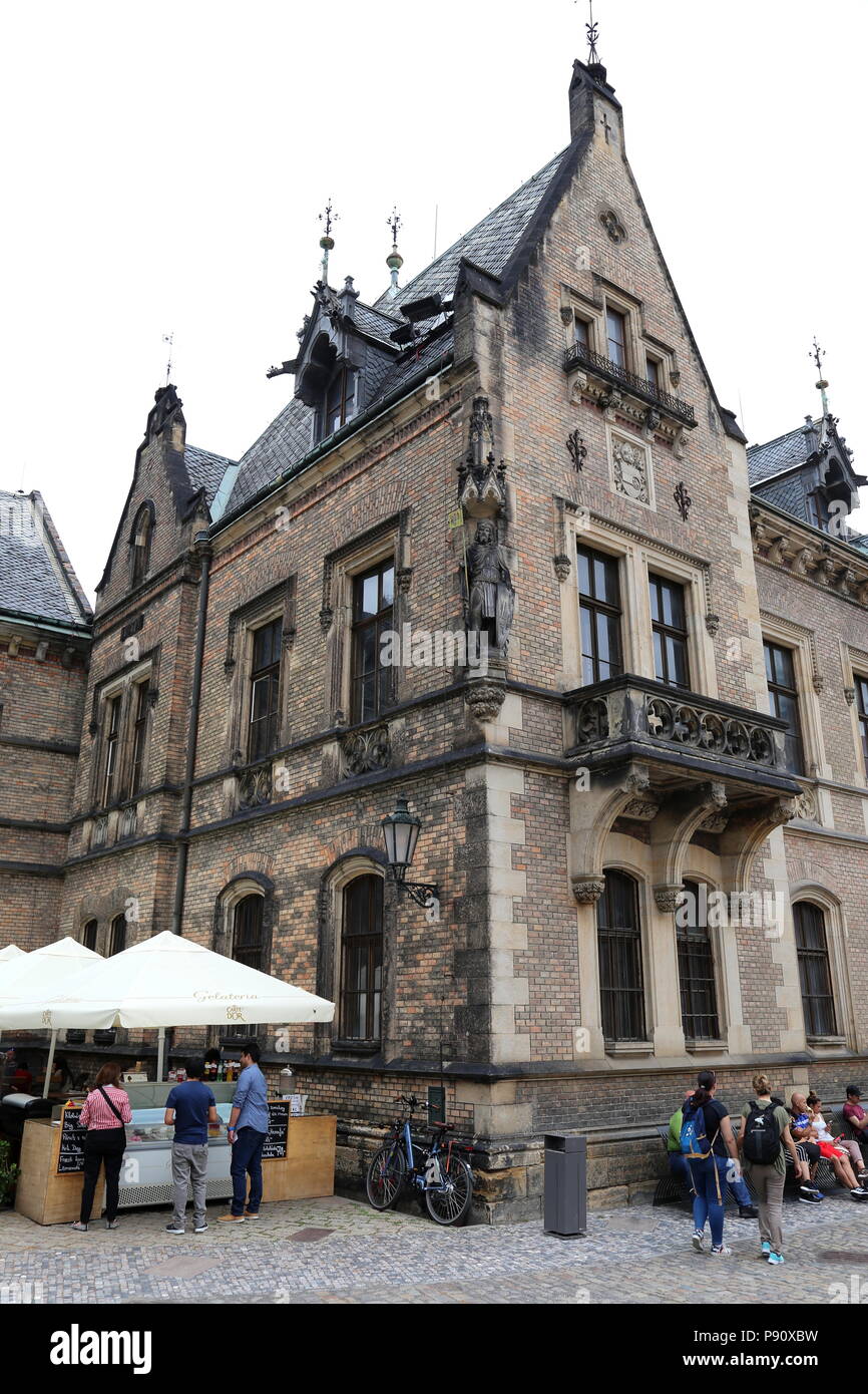 St George's Convento, St George Square, il Castello di Praga, Hradčany, Praga Cechia (Repubblica Ceca), Europa Foto Stock