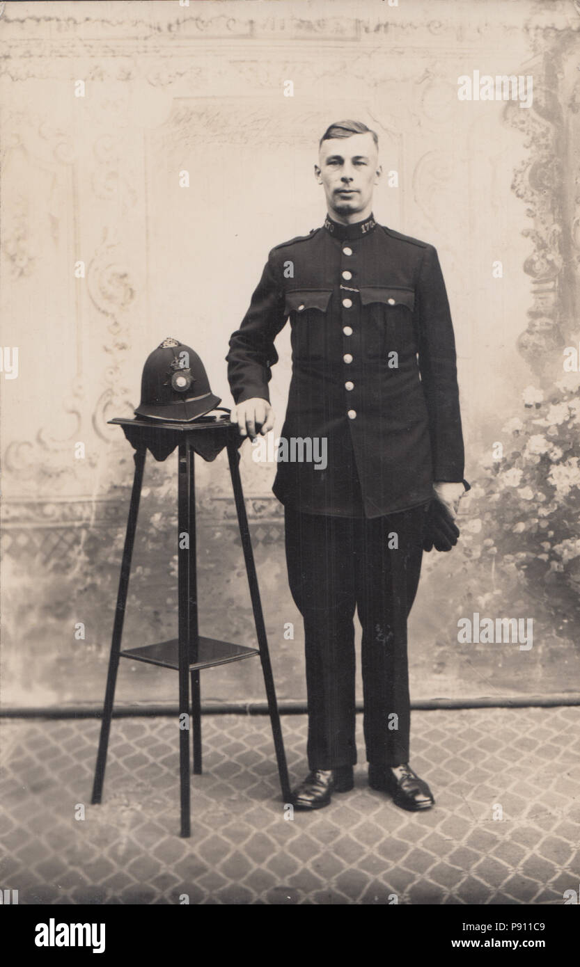 Vintage Fotografia di polizia Constable 170 Foto Stock