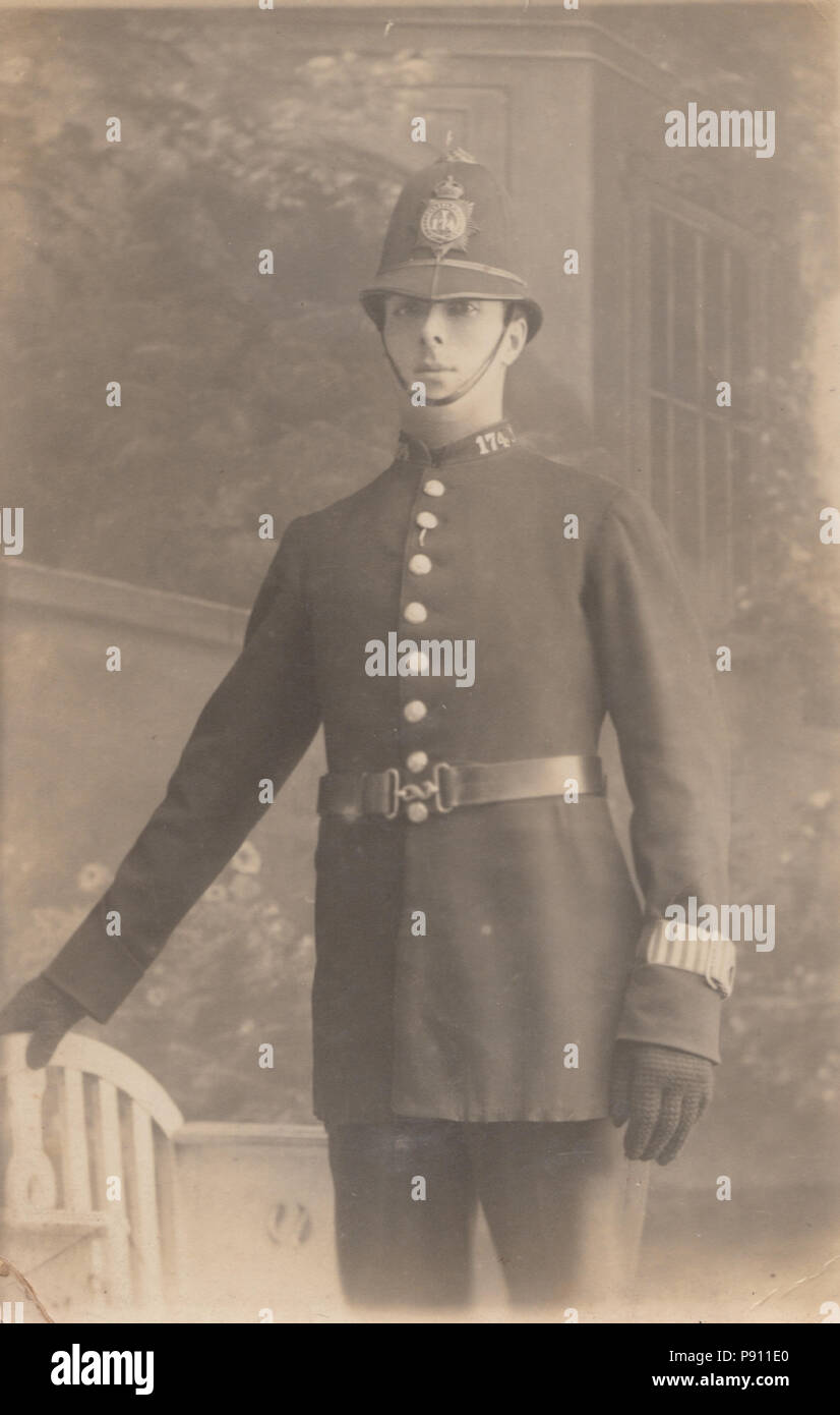 Vintage Fotografia di polizia Constable 174 Foto Stock