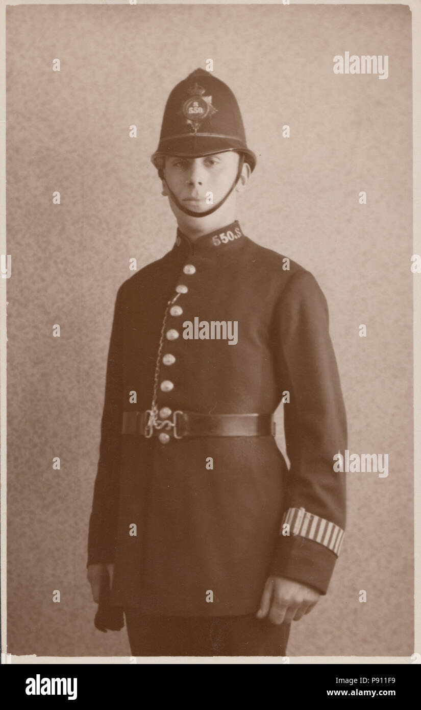 Vintage Fotografia di polizia Constable 550.S Foto Stock