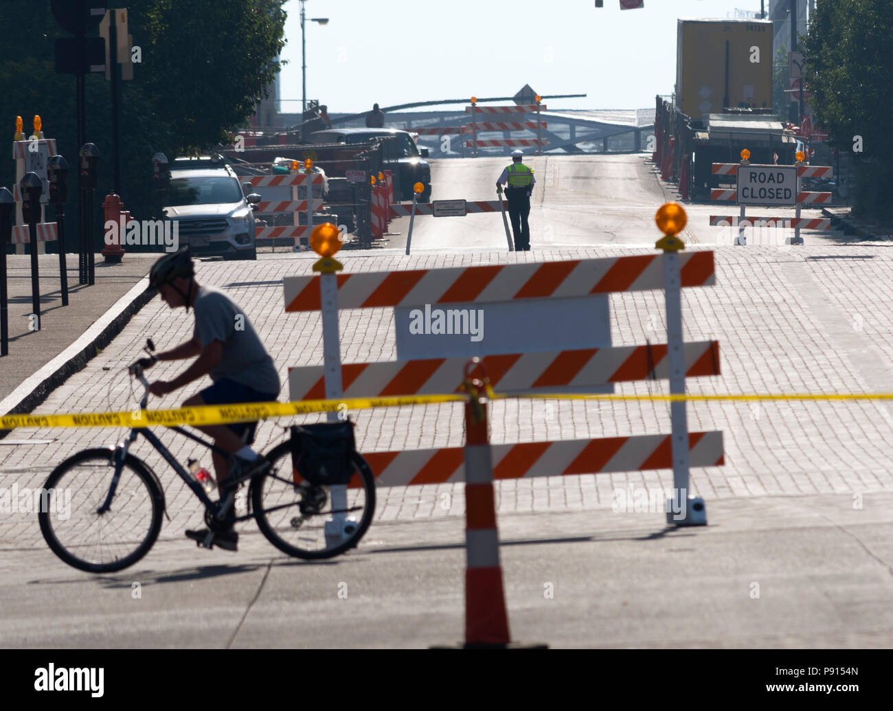 Columbus Ohio della polizia di sicurezza del traffico Foto Stock