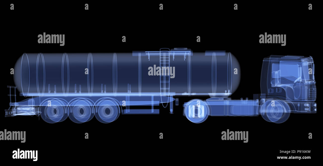 X-ray carrello isolato. 3D render Foto Stock