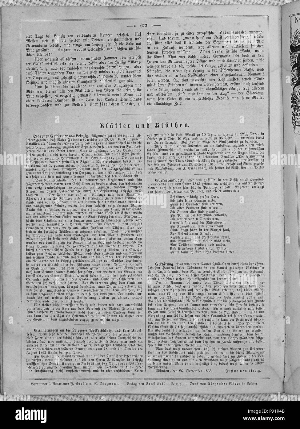 . 136 Die Gartenlaube (1863) 672 Foto Stock