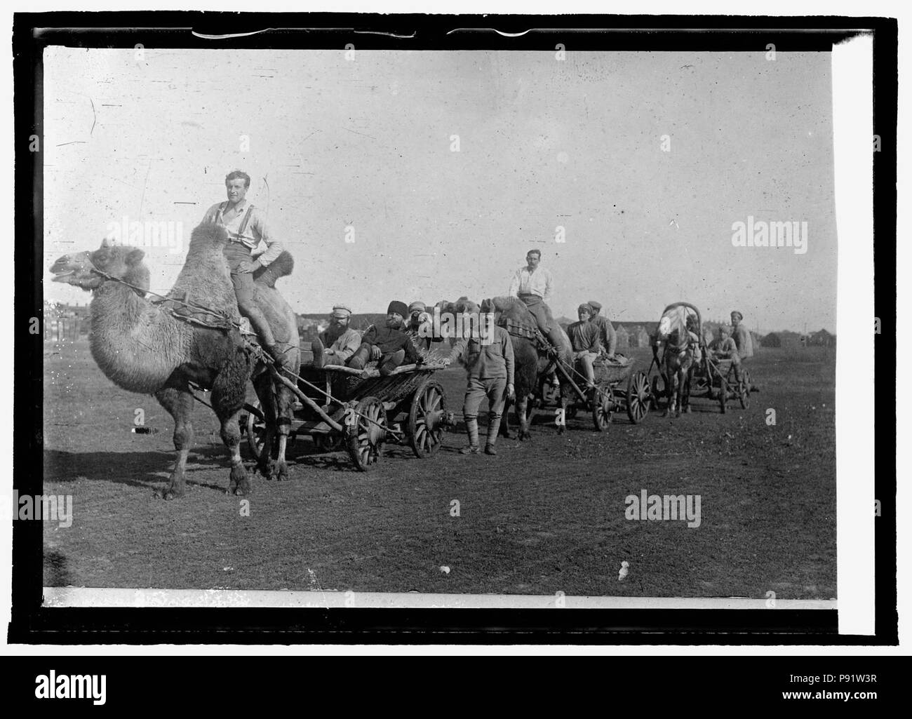 Un Czecho-Slovak scouting party sul Basso Volga in Russia Foto Stock