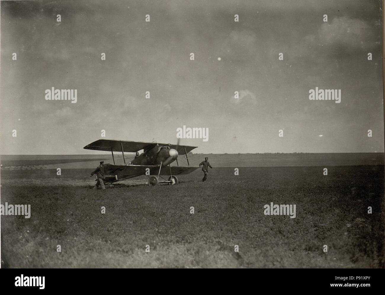 . 398 Landung eines Jagdflugzeuges. (BildID 15531464) Foto Stock