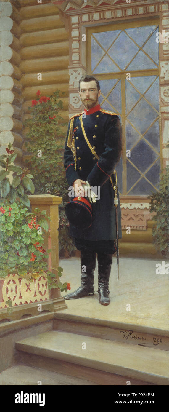. 433 Nikolay II di Russia di I.Repin (1896) per la gestione dei contenuti globali Foto Stock