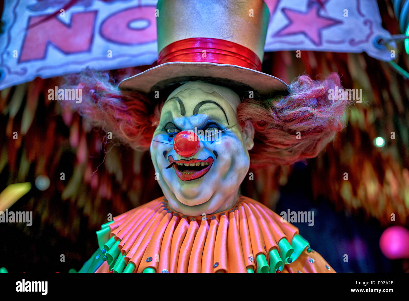 Scary Clown. Credeteci o no di Ripley mostra la figura. Pattaya Thailandia Foto Stock