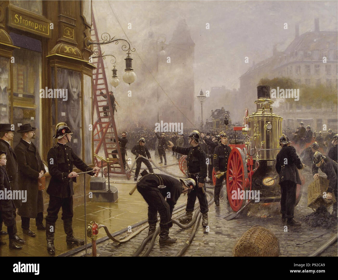 453 Paul Fischer - Det braender på Kultorvet Foto Stock