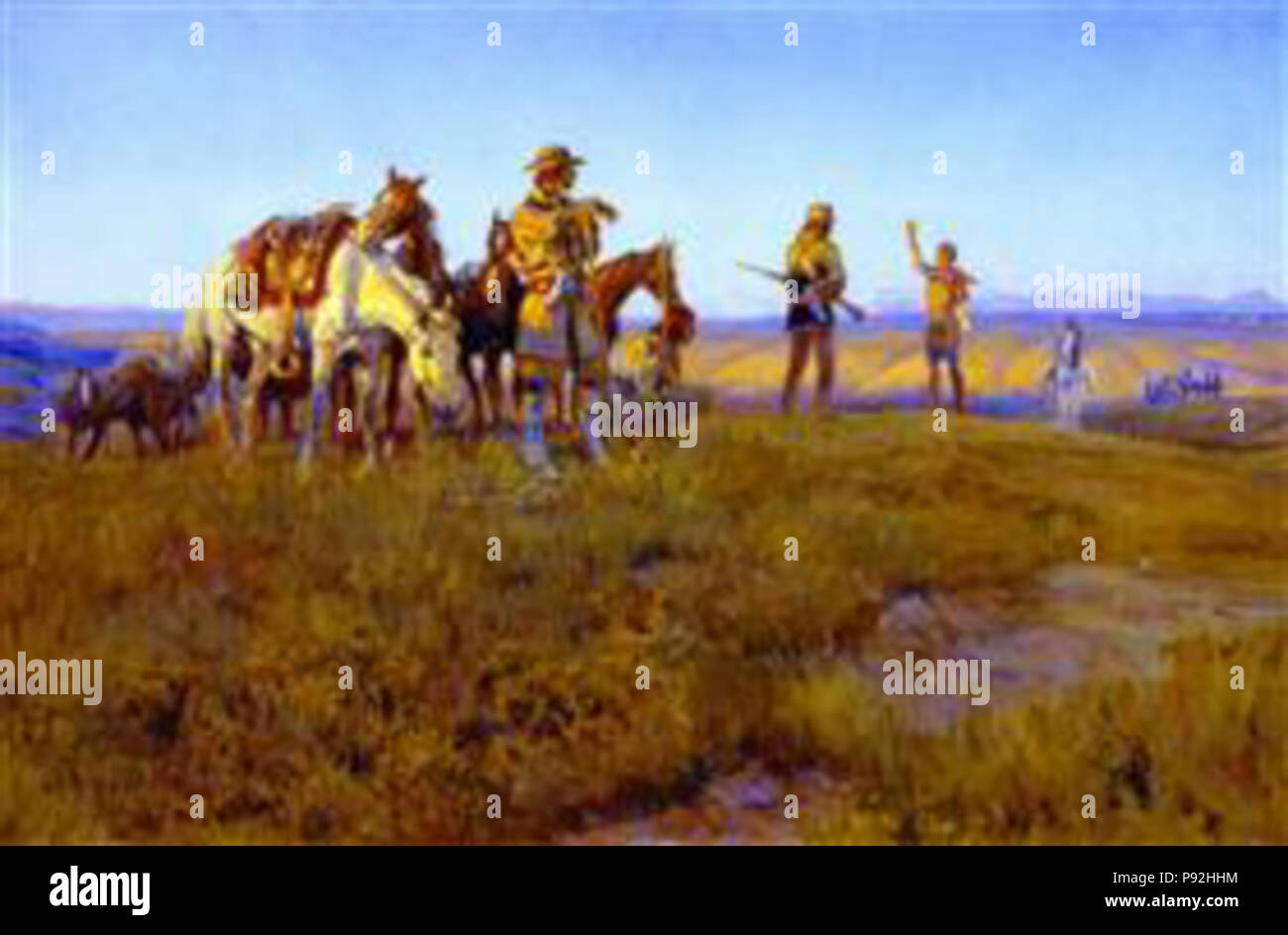 . 486 Russell - wild-man-s-tregua-1914 Foto Stock