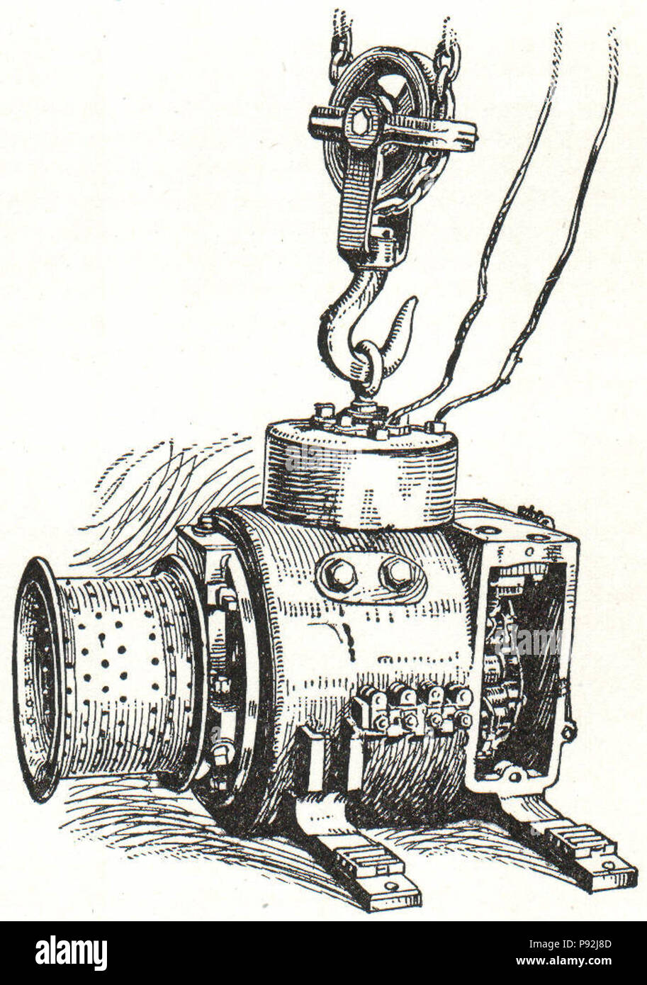 . 437 NSRW magnete generatore di sollevamento Foto Stock