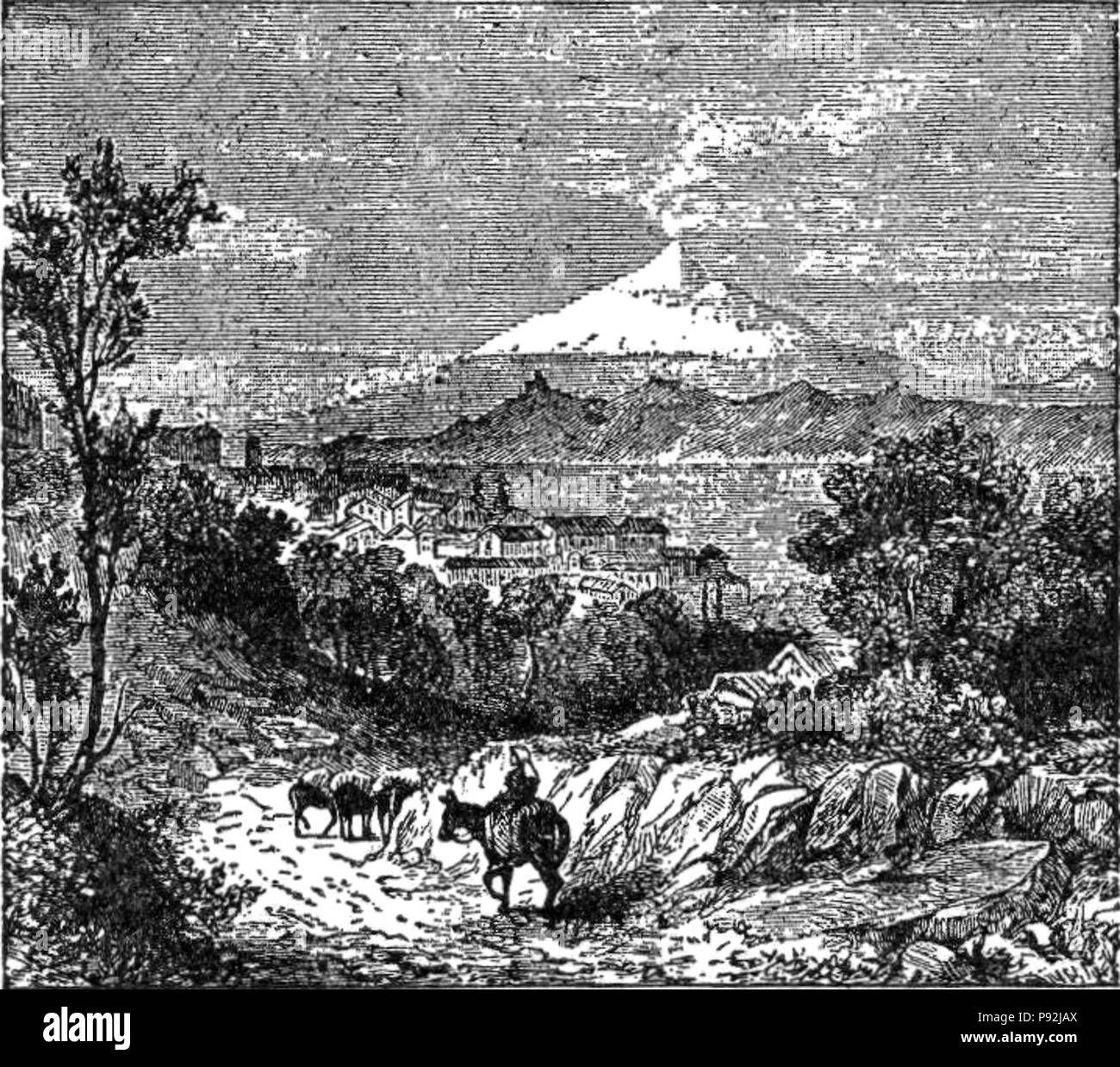 437 NSRW Etna come visto da Reggio Calabria Foto Stock