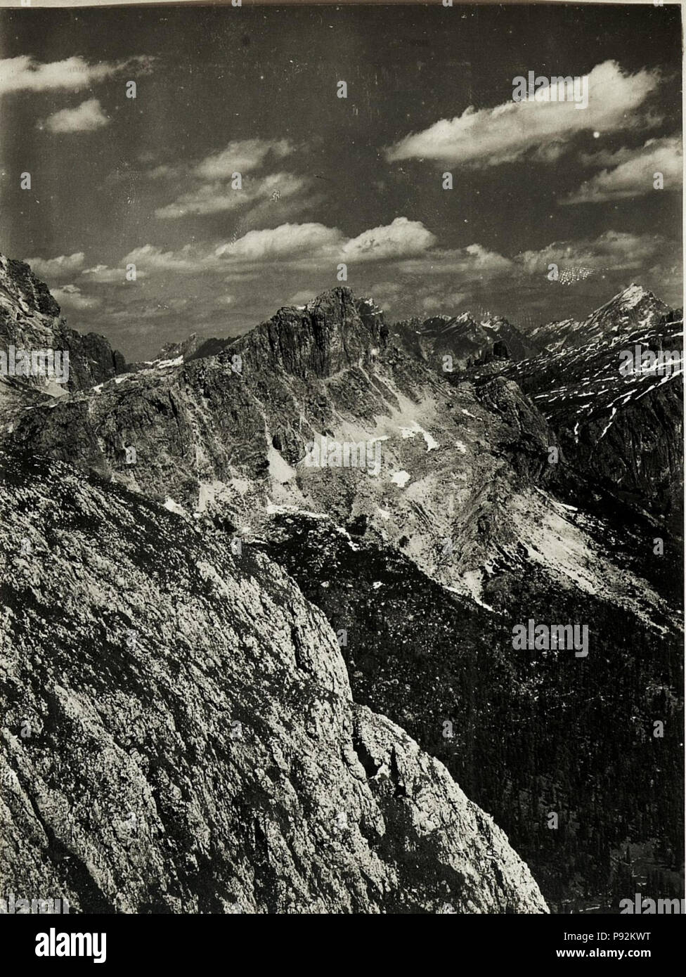 . 447 Panorama Standpunkt Settsass,.il Sasso di Stria. (5. Teilbild zu WK1 ALB15 04114A) (BildID 15421214) Foto Stock