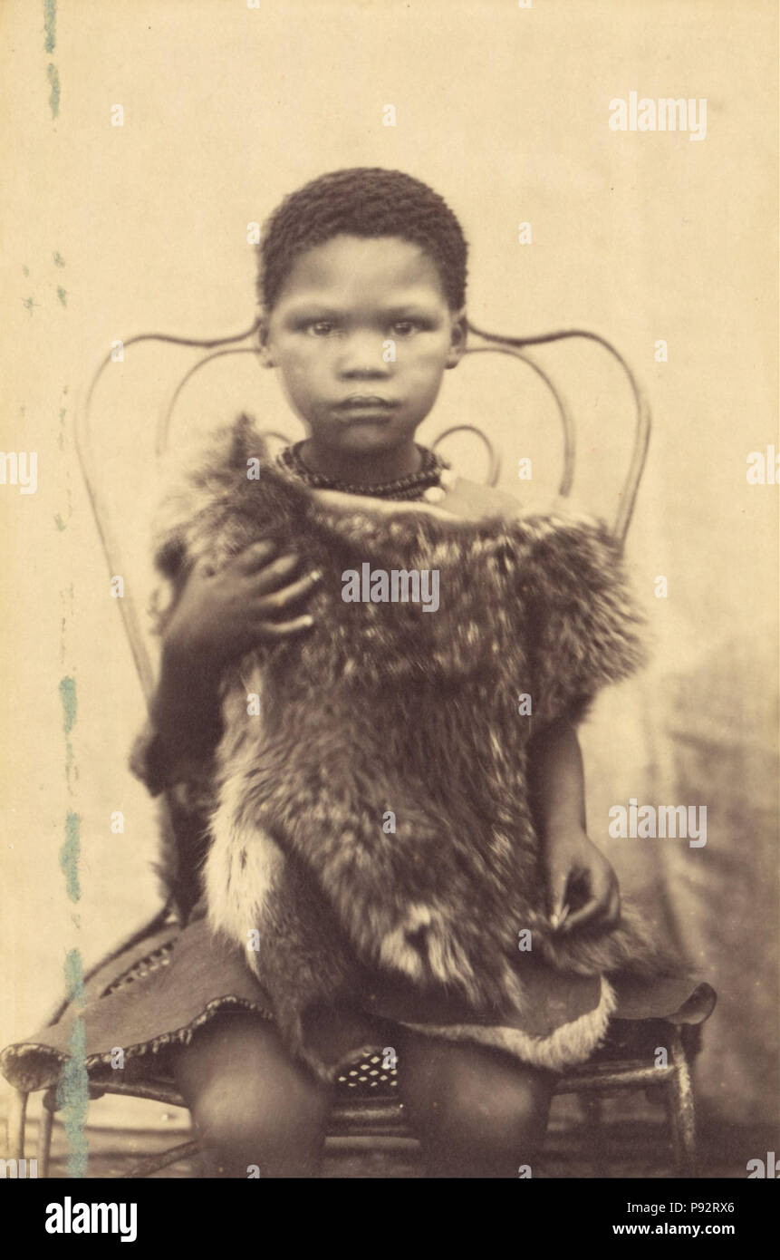 . 470 Prince Roland Napoleone Bonaparte (francese - Betty, fillette hotentotte (Hottentot ragazza), 9 ans. - Foto Stock