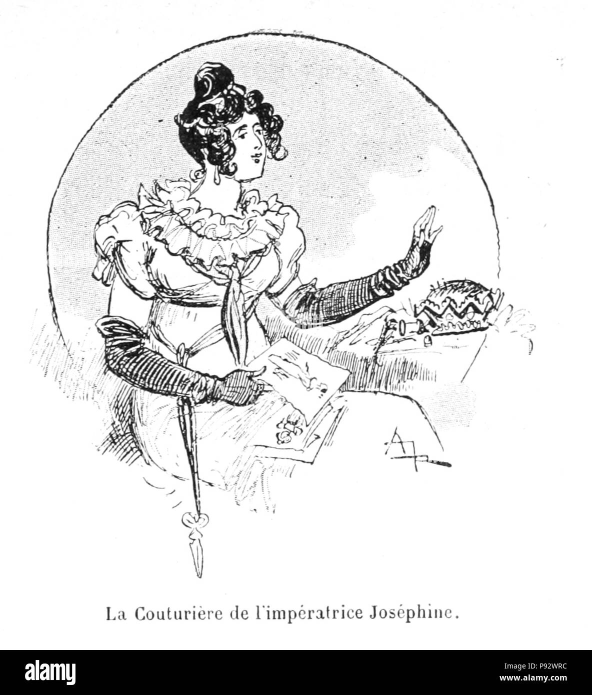 481 Robida - Mesdames nos aïeules (dix siècles d'élégances), 1891 0019 Foto Stock