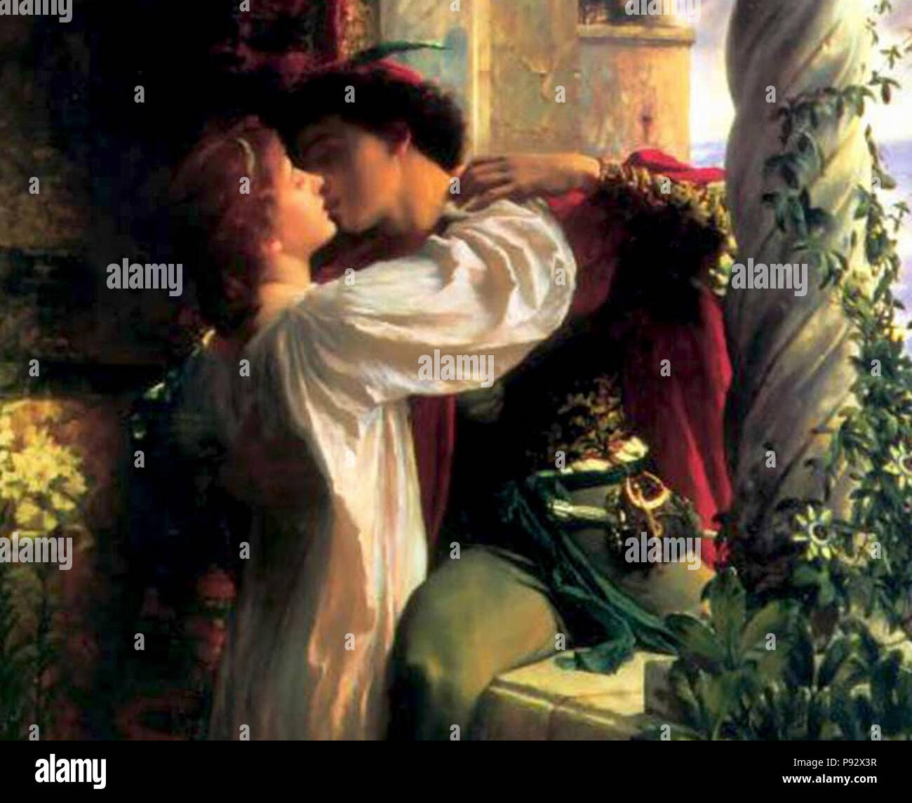 482 Romeo e Giulietta (dettaglio) da Frank Dicksee Foto Stock