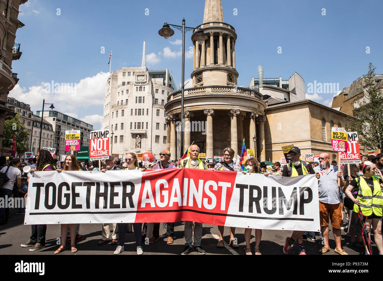 Arrestare Trump Demo Londra 13 Luglio 2018 Foto Stock