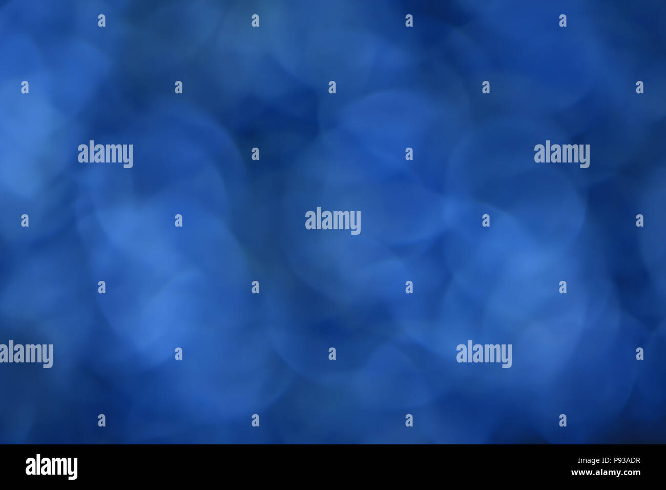 Blu sfondo bokeh di fondo Foto Stock
