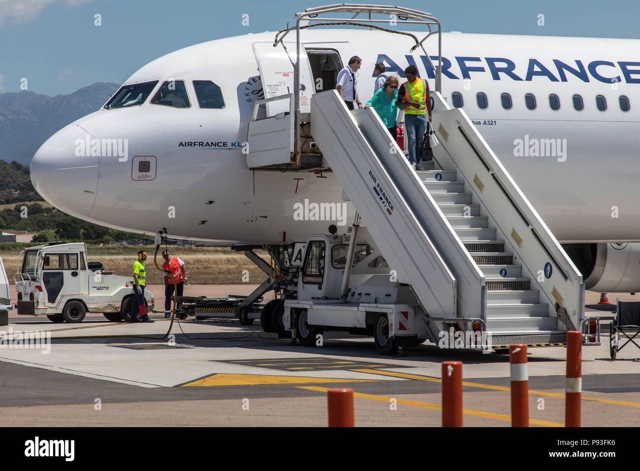 Illustrazione della Corsica del sud (2A) Francia France Foto Stock