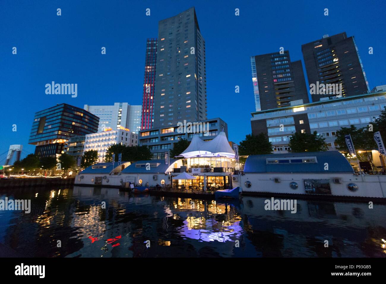 ROTTERDAM, città portuale, PAESI BASSI Foto Stock