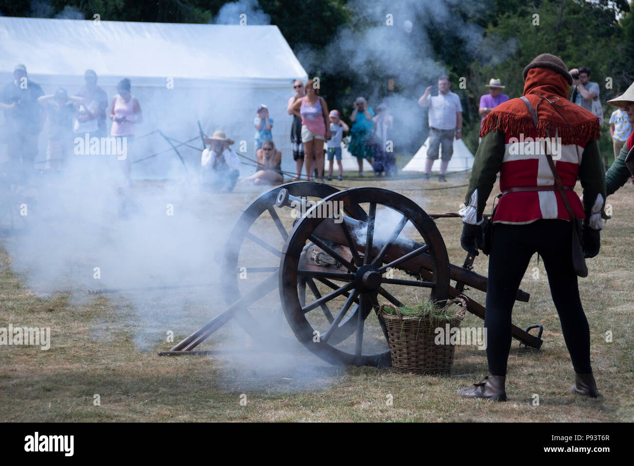 La battaglia medievale di Northampton e Torneo 2018 DELAPRE ABBEY PARK Foto Stock