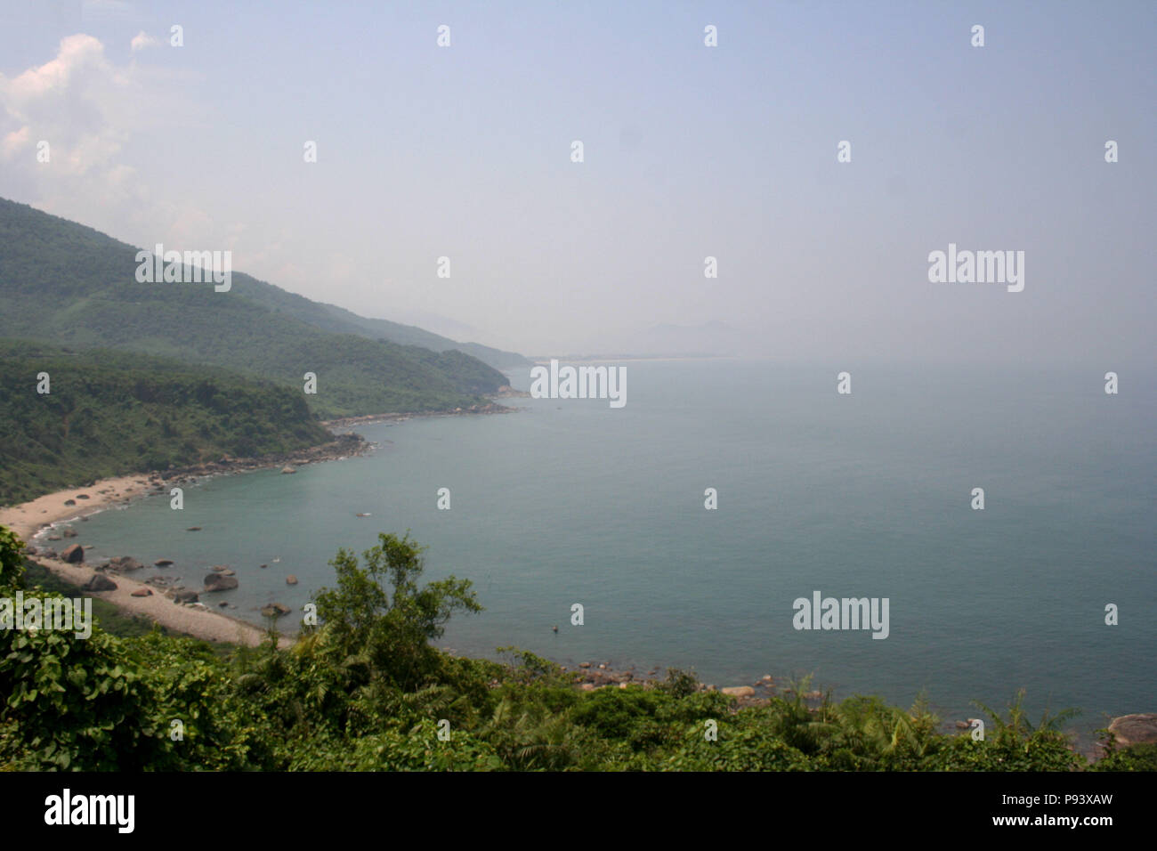 Vista del Vietnam Costa, Vietnam Foto Stock
